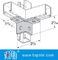 鋼板電流を通された支柱チャネルの接続付属品 Unistrut チャネルのスプライス/角度の付属品 ISO
