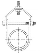 Uリンクのハンガーの調節可能な亜鉛によってめっきされる鋼管クランプULの標準